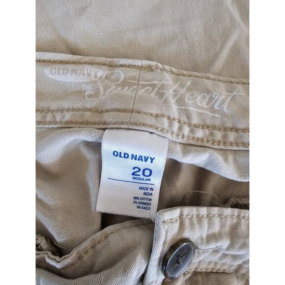 Old Navy The Sweetheart Jean Tan Khaki Flare Women's Size 20 - Picture 4 of 6